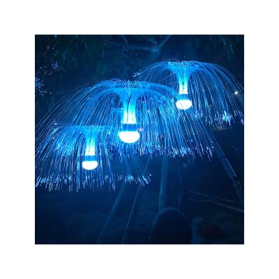 China Simple and Modern Jellyfish Lamp Fiber Colored A Lamp Color-Changing Gradient Led Chandelier Decoration Mood Light for sale