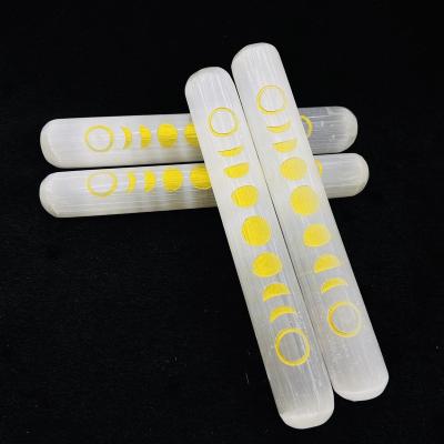 China Wholesale China Made in China 7 Chakra Symbol Crystal Crafts Selenite Sticks for sale