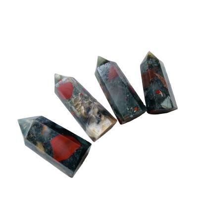 China 2021 Donghai Hot Sale Made In China Top Quality Healing Crystal Crafts Africa Blood Polished Points for sale