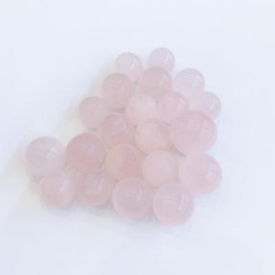 China China wholesale high quality crystal craft rose quartz small stone spheres for home decoration for sale