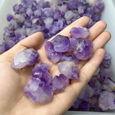 China China Natural Rough Small Raw Flower Cluster Amethyst Crystal Quartz for sale