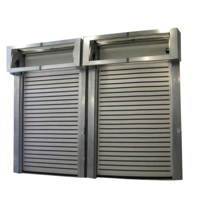 China Heat Insulation Workshop Entrance Heavy Hard Labor Roll Up Aluminum Shutter Door for sale