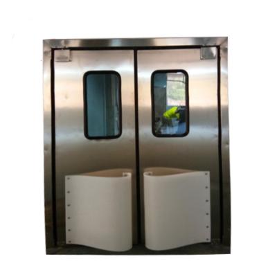 China Guangzhou Supplier Energy Efficient Restaurant Kitchen Double Steel Swing Door for sale