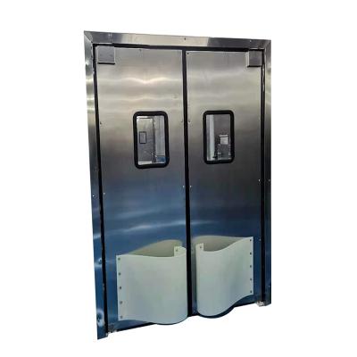 China Energy Efficient Restaurant Swing Door Hinges Warehouse Duty Impact Traffic Door for sale