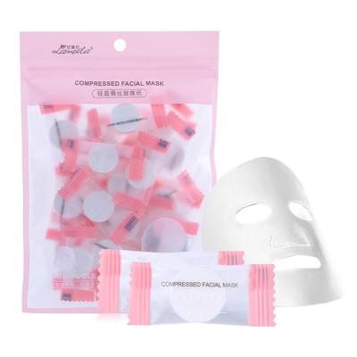 China Professional Anti-wrinkle Lameila Beauty Cosmetic Facial Mask 50pcs Compressed Sheet D0875 for sale