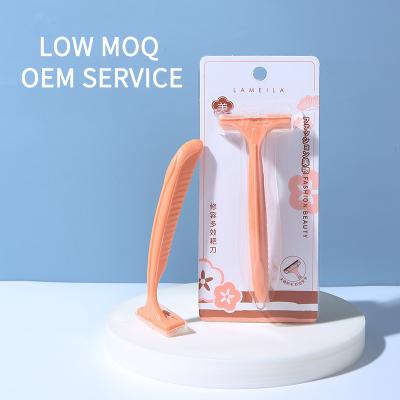 China Twin Beauty Tools Summer Lameila Blade Razor Hotel Women Female Disposable Shaving Razors Straight Shaving Razor Ladies 9011 for sale