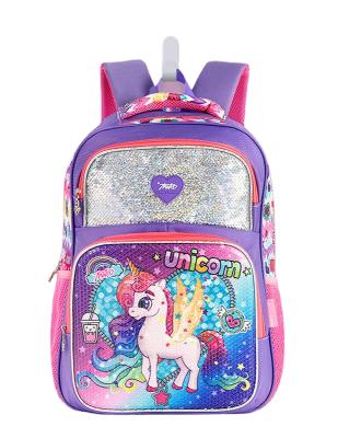 China Customized Anti-theft Unicorn Backpack Teenager Girls School Bag Travel Bagpack Kids Backpack Mochila for sale