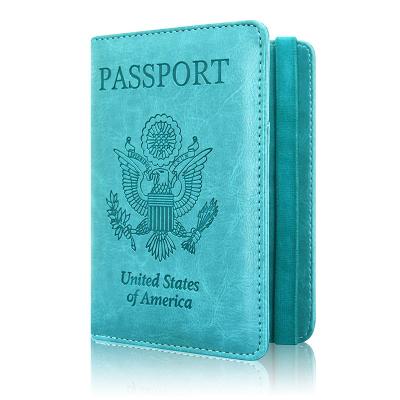 China Fashion Matte Leather Book Passport Multi Functional PU Travel On Board Pure Color Custom Passport Holder for sale