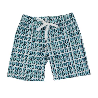 China 2022 Summer Kids Boys Breathable Swimwear Shorts ALLO Printed Elastic Soft Swim Trunks Baby Toddler Tops for sale