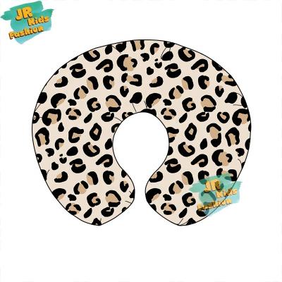 China Wholesale Anti-static Baby Pillowcase Leopard Milk Silk Fabric Baby Pillow Cover U Style Newborn Pillowslip for sale