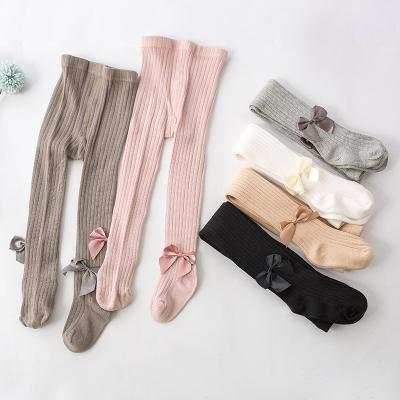 China 2021 New Girls Spring Anti-skid Socks Children's Pantyhose Children's Pantyhose Boots Bowknot Stockings Gaiters for sale