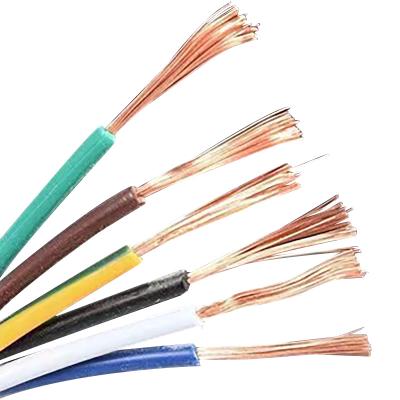 China Manufacturer bv/bvr 450/750v 70c 1.5mm 2.5mm china electrical appliances 4mm 6mm single/stranded bare copper wire home used BV PVC electrical wire for sale