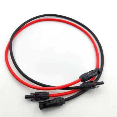 China Electrical Appliance 1.5m 4mm2 Kabel with 300 500 450 750V Male and Female Black and Red Connectors Wire Solar Panel Extension Insulation Cable for sale