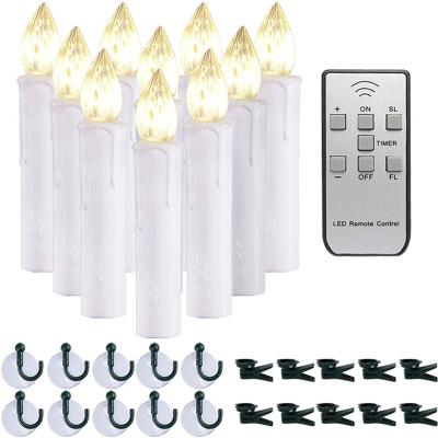 China 8 Hour Timer Function Homemory Set Of 10 Flameless Christmas Electric Window Candles With Remote And Timer, Battery Operated LED Flickering Candle Candles for sale