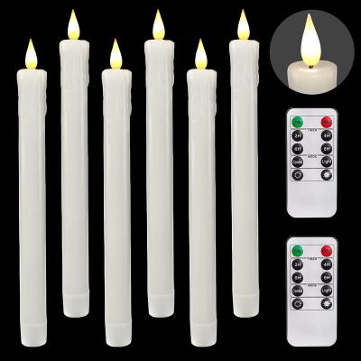 China Homemory Real Eight Hour LED Wax Timer Candle Candle Flameless Flickering Lights with Outdoor and Timer Window Ivory Battery Operated Candle for sale