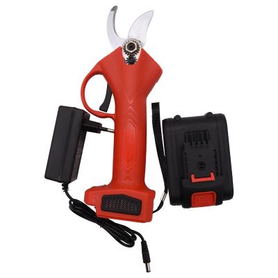 China Anti-skid Garden 21V Lithium Powered Electric Pruner Cordless Scissors Handle Tree Shears for sale