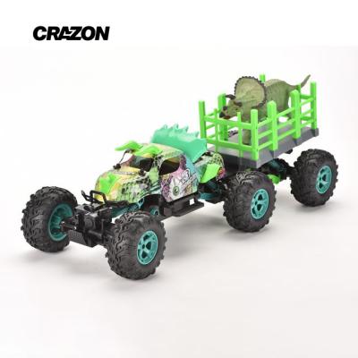 China RC Model Crazon Dinosaur Remote Control Toy Stunt Cars 280 Strong Magnetic Motor Vehicle Rc Off-Road Truck for sale