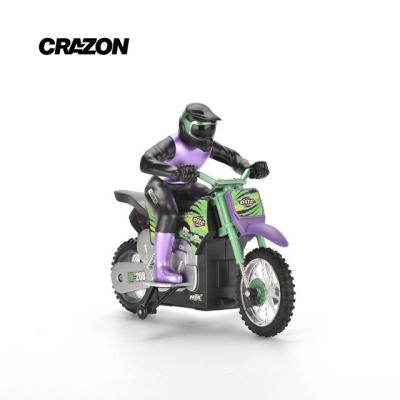 China Friction Toy Crazon Children 2.4G Scale 1:18 RC Motorcycle Remote Control Bike for sale