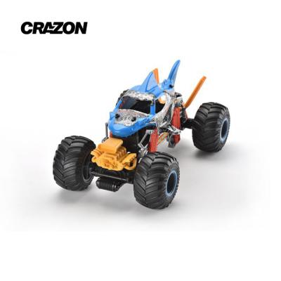 China Crazon Wholesale Top Quality RC Model 1:10 Electric Smoking Rc Off Road Shark Car rc car monster 4x4 off road for sale