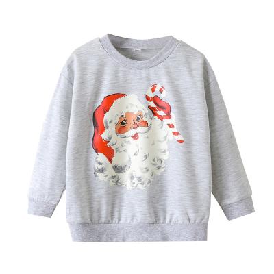 China Spandex/Cotton Kids Hoodies Wholesale Boy Christmas Santa Claus Top Clothes for sale