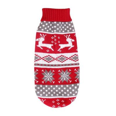 China Sustainable Pet Apparel Mascota Cute Yorkie Dog Clothes Dog Christmas Sweater for sale