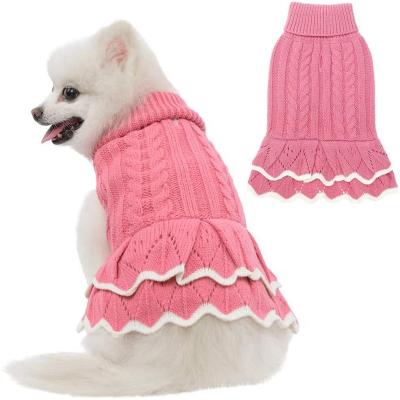 China Viable Cozi Turtle Neck Dog Dress Sweaters for Cute Small Dogs Cat Pet Clothes for sale