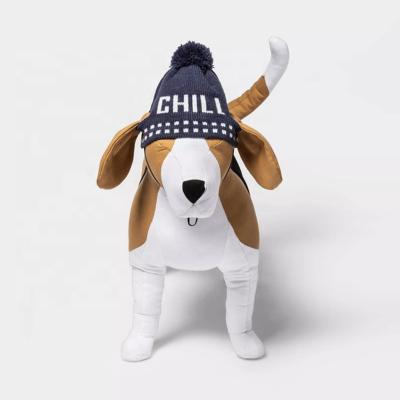 China Viable Winter Warm Pet Accessory A Custom Dad Dog Hat Adjustable Knit Dog Hats for sale