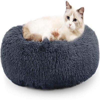 China High Quality Warm Fluffy Luxury Round Cat Soft Bed From Travel Bestseller for sale