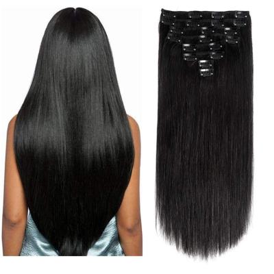 China Uniky Straight Body Wave Top Quality Clip In Hair Extensions For Wholesale Unprocessed 100% Virgin Hair for sale