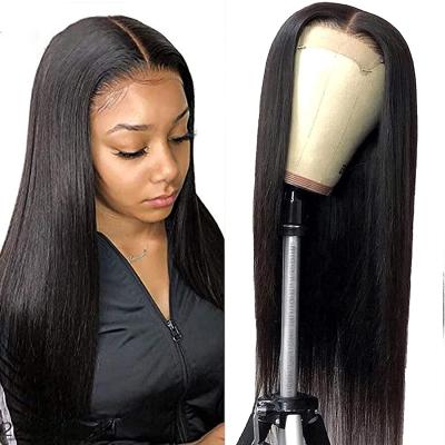 China Wholesale Price High Quality Uniky Brazilian Virgin Straight Human Hair Hd Transparent No Shedding Lace Front Wig for sale