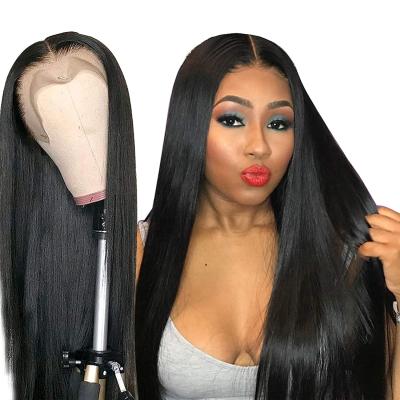 China Wholesale Uniky Straight T Part Lace Wigs For Black Women Bone Straight Lace Front Human Hair Wigs for sale