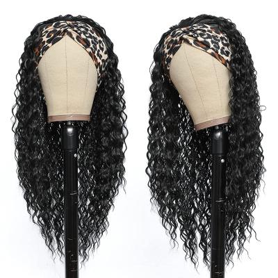 China Wholesale Water Wave Headband Wig Hair For Black Women, Cheap Curly Ponytail Hair Wig, Remy Human Hair Headband Wig for sale