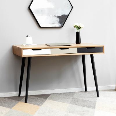 China Easy Assemble Customized Modern Solid Wood Professional Luxury Natural Wooden Desks Nordic Style Office Home for sale