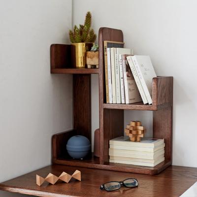 China Simle Modern Office Wooden Bookcase Design Small Tree Storage Shelf Environmentally Friendly Natural Wooden Solid Wood Home Furniture for sale