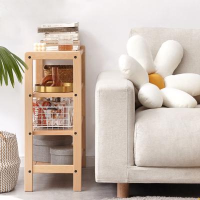 China (Others)Wholesale Adjustable Multifunctional Solid Wood Shoes Rack Shelf Home Bench Standing Racks Living Room Shelves for sale