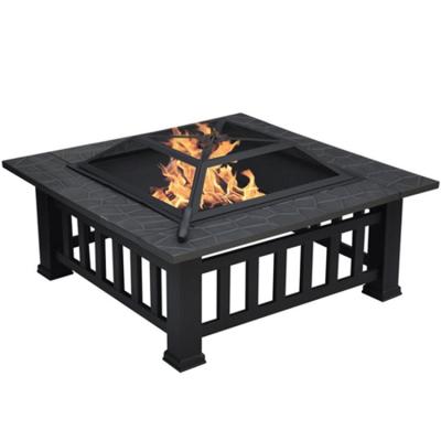 China Stocked Hot Sale Wal Market Metal Top BBQ Table Fire For Garden for sale