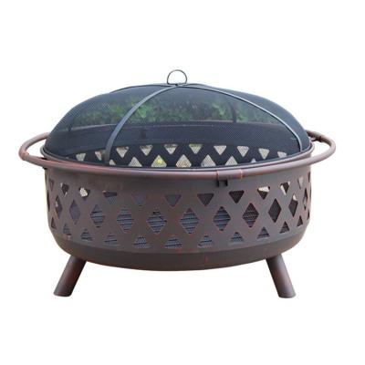 China Hot Stocked USA 36inch Large Fire Pit With Armor Design for sale