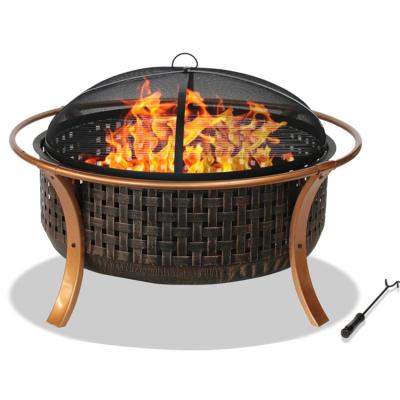 China Deep Stored Portable Fire Pits With Steel For Outdoor Heating for sale