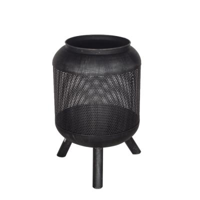 China Outdoor high quality wooden fire basket stored for heating or dining for sale