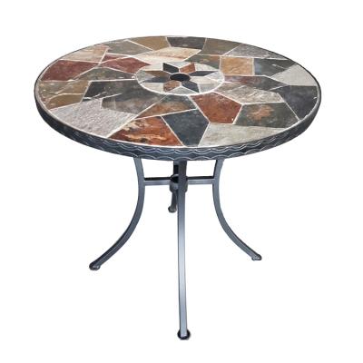 China Outdoor Table Mosaic Bistro Table Set Outdoor Garden Furniture Mosaic Table And Chair for sale