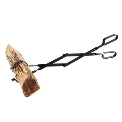 China Easily Cleaned Outdoor Campfire Chimney Tongs 66cm Long Log Grabber for sale