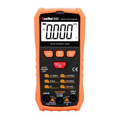 China Accuracy 85C RuoShui Digital RMS Multimeter NCV AC/DC 1999 Counts Voltage Meter Smart Auto Ranging True Tester With Flash Light NEW ITEM for sale