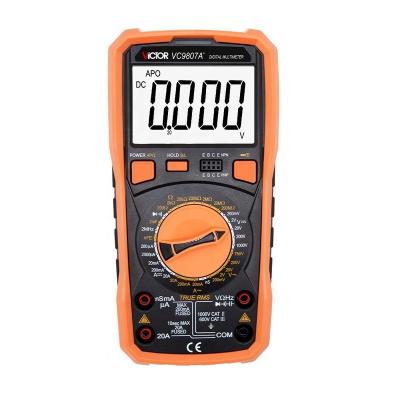 China 9807A+ VICTOR True RMS Digital Multimeter 20000 Counts Manual Range Conductivity 2000uF 9807A+ Resistance-Capacitance for sale