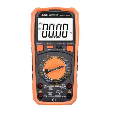 China VICTOR 9804A+Digital Handheld Multimeter Range Multimeter With Voltage Capability Current Frequency 9804A+ for sale