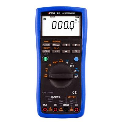 China VICTOR 78 RTS Digital Multimeter 2 in 1 4-20mA Signal Output Multimeter Process Signal Source Voltage Current Frequency 78 for sale