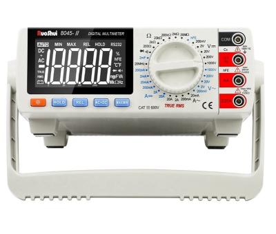 China RuoShui 8045-II True RMS Multimeter 19999 Counts AC/DC 1000V Multimetro 20MHz Electrician HFE Transistor Desktop Capacitance 8045-II for sale