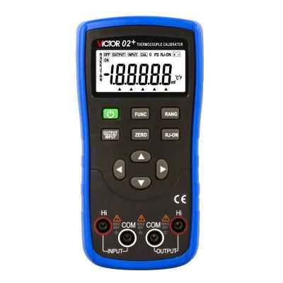 China 02+ VICTOR Thermocouple Calibrator Imput And Output Source 8 Types of Thermocouple Measurement (R/S/K/E/J/T/B/N) 180*90*47mm for sale