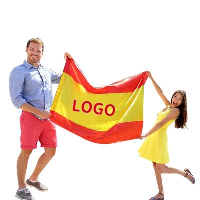 China Outdoor Health Care Institutes All Country Any Size Logo Color Digital Cotton Polyester Fabric Custom Brand Print 3x5 Flag for sale