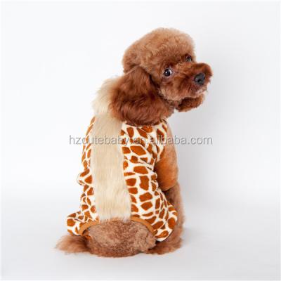 China Sustainable Fashionable Leopard Winter Clothing For Dogs for sale