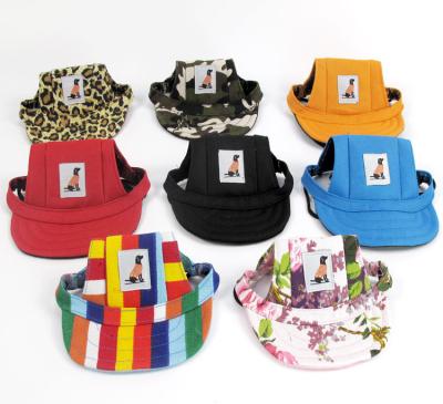 China Sustainable Colorful Canvas Dog Baseball Hat for sale